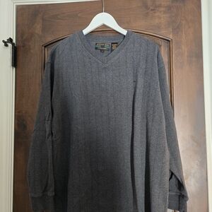 Vintage Alexander Julian Colours Charcoal V-Neck Sweater